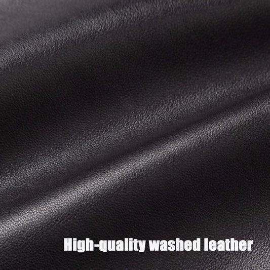 Leather Men's Jacket Plus Velvet Thickening Young and Middle-aged Fur Coat Winter Leather Jacket Large Size