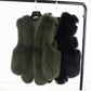 Slim Slimming Fox Fur Thermal Faux Fur Vest Women Short Fur Vest Jacket Autumn and Winter Soft and Comfortable