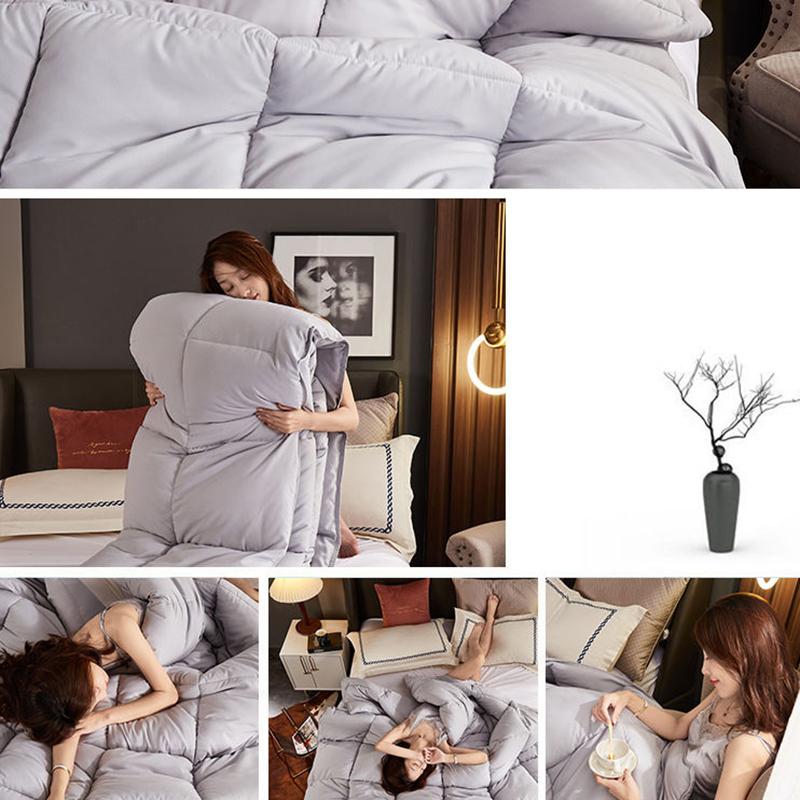 Winter Thick Warm Down Quilt Household Single Double White Goose Down Quilt Student Dormitory Four Seasons Universal Quilt