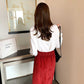 Chiffon Shirts Women's Thin Fashion Tops Loosely Stacked White Shirts Bottoming Shirts
