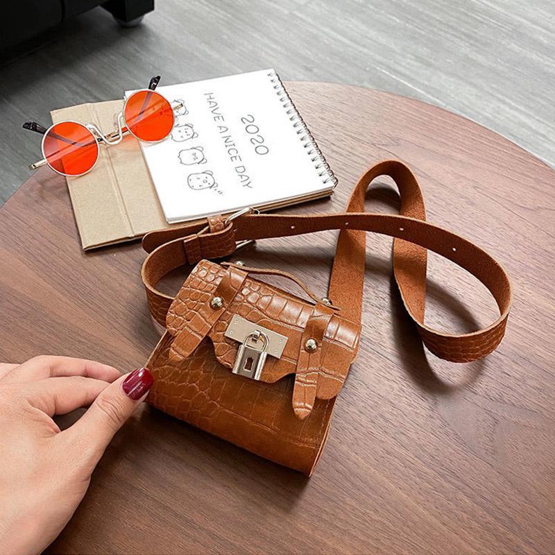 Small Waist Bag Women's Waist Fashion All-match Chest Bag Pin Buckle Belt Decoration Free Perforated Belt Detachable Mini Bag