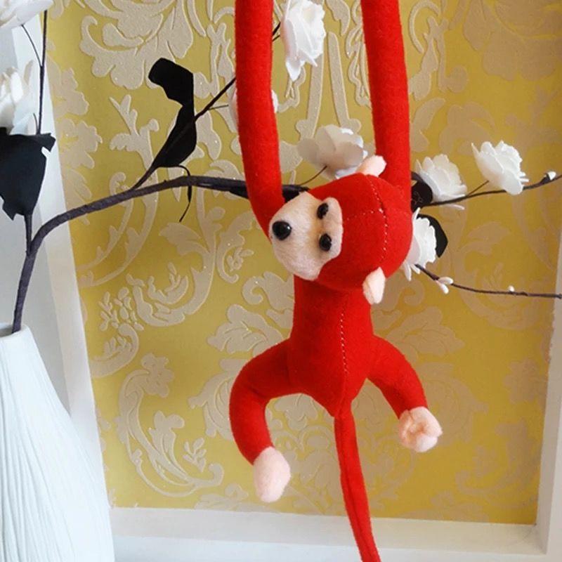 Lovely Baby Sleeping Appease Animal Long Arm Tail Monkey Doll Plush Toys Birthday Christmas Gifts