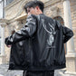 Slim Leather Jacket Trend All-match Jacket Large Size Casual Leather Men's Clothing