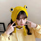 Frog Knitted Hat Adult Hat Solid Hip-hop Knitted Cap Costume Accessory Gifts Warm Winter Lovely Christmas