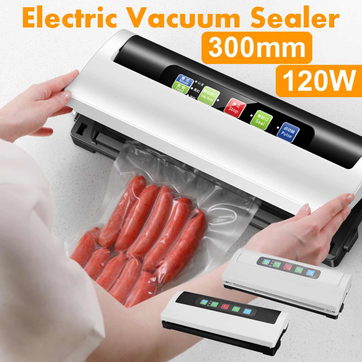 300mm Food Vacuum Sealer Packaging Machine 220V 120W   Vacuum Food Sealing Machine Vacuum Sealer Packer