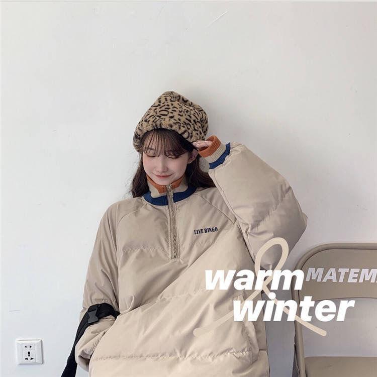 Cotton Clothes Ins Winter Korean Version of The Loose Harajuku Style Student Bread Clothes Quilted Jacket Sweater Jacket Women