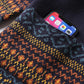 Women's Retro Rhombus Printed Sweater Long Jacquard Knitted Dress Pullover Sweater Dress with Pockets for Bottoming or Outer Wear