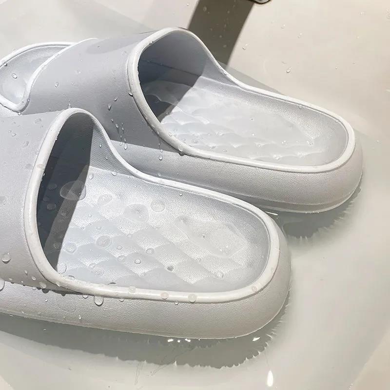 Couple Stepping on Shit Feeling Slippers Female Summer Indoor and Outdoor Wear Household Bathroom Bath Non-slip Deodorant Thick Bottom Sandals Male