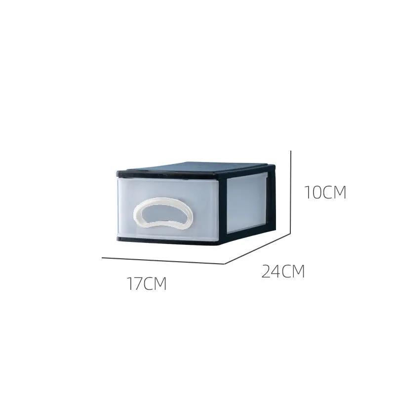 White Transparent Multi-layer Drawer Storage Box Plastic Small Storage Cabinet Office Desktop Storage Debris Storage Box