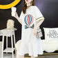 Balloon Ruffle Women's Summer Dress Short Sleeve Round Neck Printing  Daily Wear Office Dating Party
