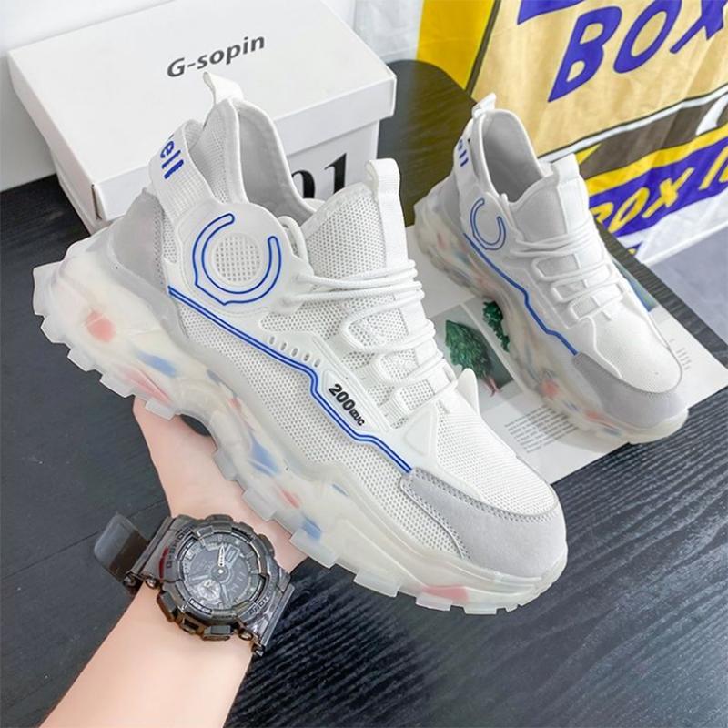 Men's Sports Shoes Trend Wild Casual Shoes Thick-soled Increase Sports Running Shoes Old Shoes Trend