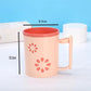 Creative Plastic Double-layer Toothbrush Cup Household Two-color Couple Mouthwash Cup Tooth Tank Water Cup with Handle Wash Cup