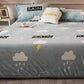 Coral Fleece Sheet Single Piece Plush Thick Blanket Warm Double Flannel Blanket Print Soft Multi-Size Coverlet