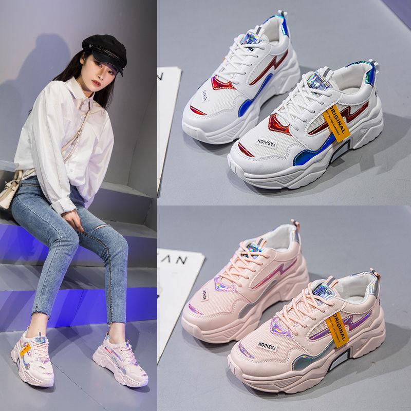 Daddy shoes net shoes female ins sports shoes female students small white shoes female running shoes