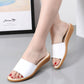 Real Cowhide Sandals and Slippers Ladies Summer Non-slip Mother Soft Flat Casual Beach Wear All-match