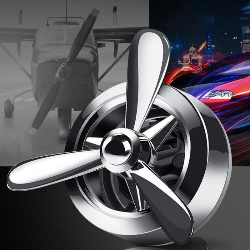 2pcs Car Air Outlet Aroma Diffuser Simulation Propeller Engine Decorative Air Conditioning Plug-in