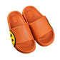 Summer Couple Cute Smiley Slippers Women's Non-slip Thick-soled Slippers Men Outdoor Beach Flip-flops EVA Home Slippers