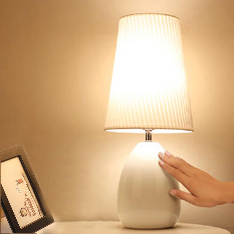 Modern Fashion Simplicity Desk Lamp Cloth Led Table Lamp for Bedroom Bedside Lamp Living Room