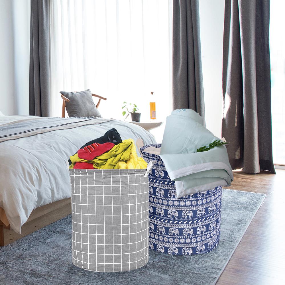 Urijk Laundry Basket Large Hamper Foldable Bag for dirty clothes Organizer laundry Bag Picnic Basket