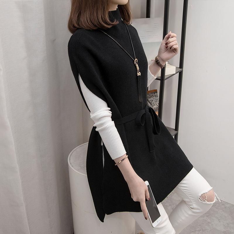 Korean Sweater Sweater Women's Bottomed Shirt Vest Two-piece Set Loose Women's Versatile Long Sleeve