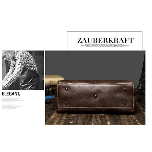 Genuine Leather Business Handbag Briefcase Bag Casual Messenger Cross body Shoulder Bag For Men