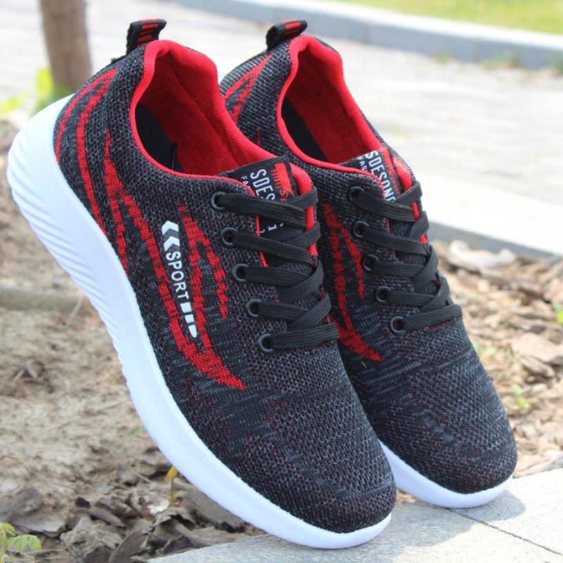 Plus Size 39-43 Men Mesh Sneakers Breathable Basketball Running Shoes Non-slip Wear-resistant Comfortable Skate Shoes