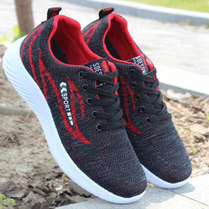 Plus Size 39-43 Men Mesh Sneakers Breathable Basketball Running Shoes Non-slip Wear-resistant Comfortable Skate Shoes
