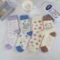 Women's Cotton Cute Socks In Tube Socks Color Cartoon Bear All-match College Style Socks
