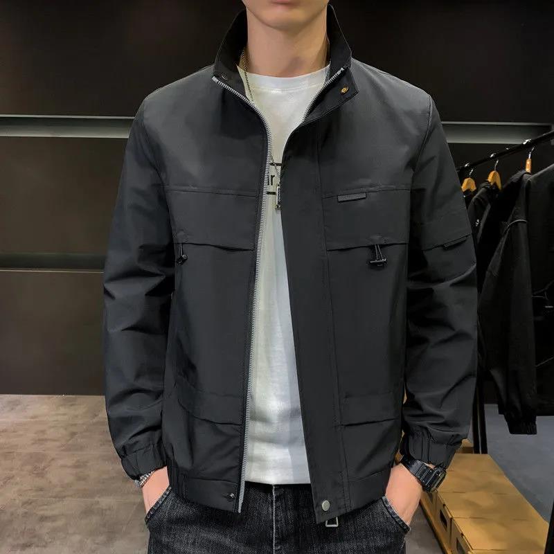 Men's Autumn Jacket All-match Large Size Casual Jacket Men's Youth Trend Self-cultivation Jacket Coach Jacket