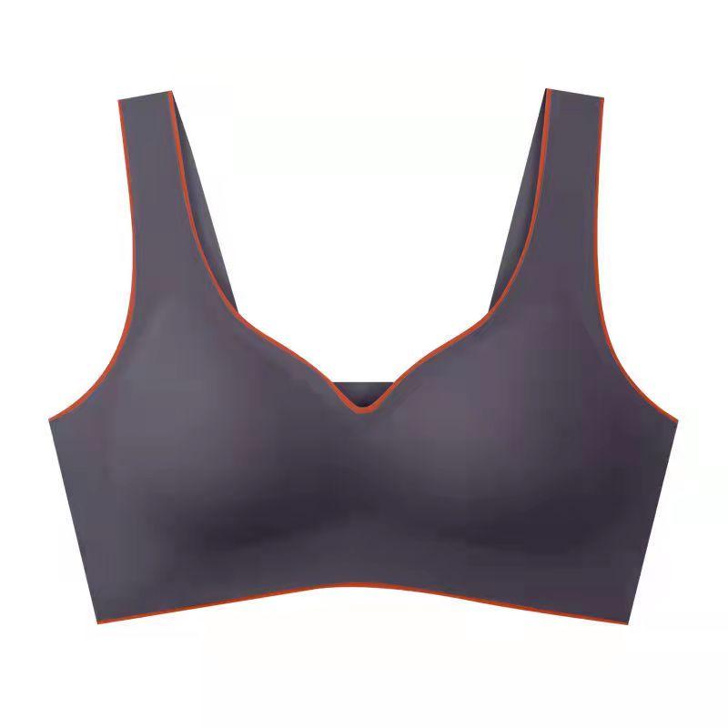Women's Sports Underwear Ice Silk Beauty Back Bra Seamless One-piece Vest Thin Section Gathered Tube Top Crop Tops for Women Yoga Push Up Bra Top