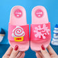 Kid's Summer Slippers Boys Girls Soft Sole Anti-slip Casual Slippers Indoor Bathroom Cartoon Ice Cream Flat Slippers
