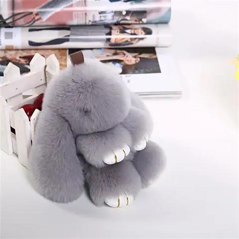 Imitation Rex Rabbit Plush Rabbit Pendant Little Rabbit Bag Pendant Cute Rabbit Pendant Plush Toy Pretend Dead Rabbit Pendant