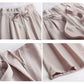 WTEMPO Bowknot Pants Women Loose High Waist Wide Leg Summer Straight Trousers Casual Cool Comfortable Office Home Go Out Party