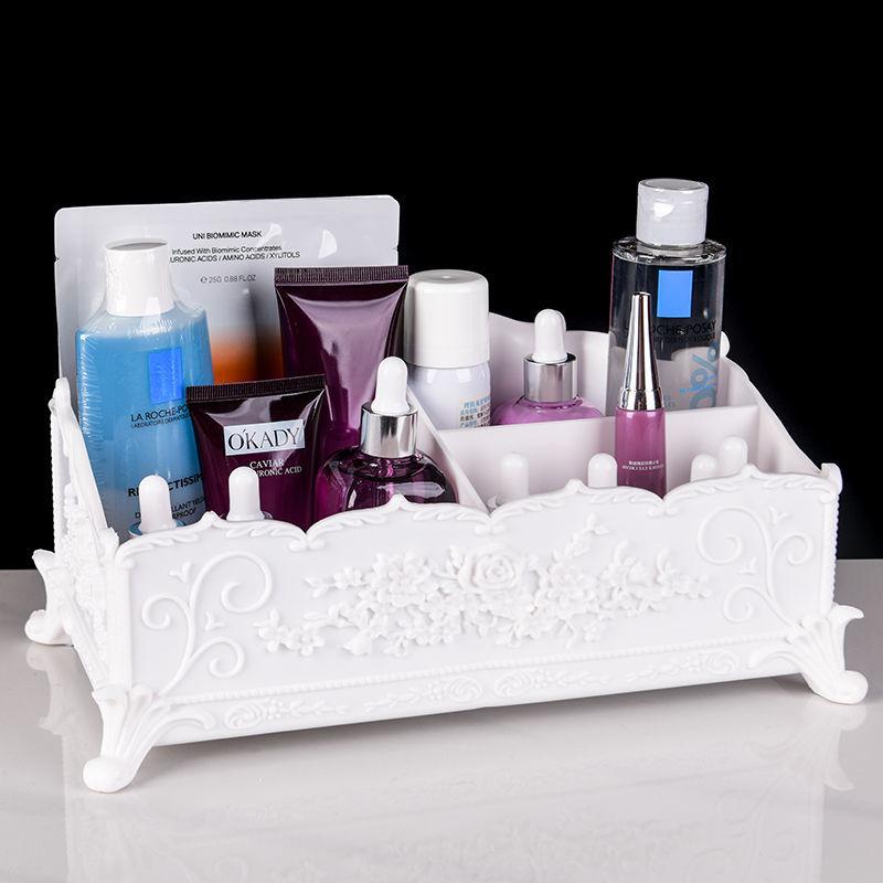 European-style Cosmetic Storage Box Creative Multi-functional Dormitory Home Desktop Storage Finishing Dressing Table Classification Box