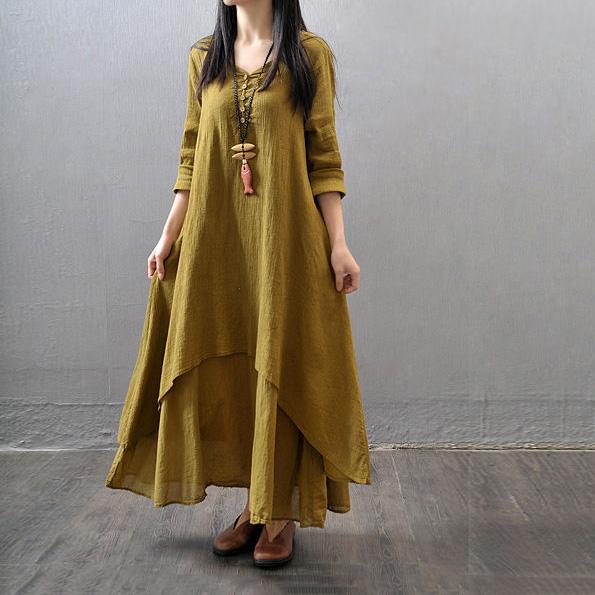Length To Ankle Women's Summer Dress Long Sleeve Solid Color Daily Wear Dating Holiday
