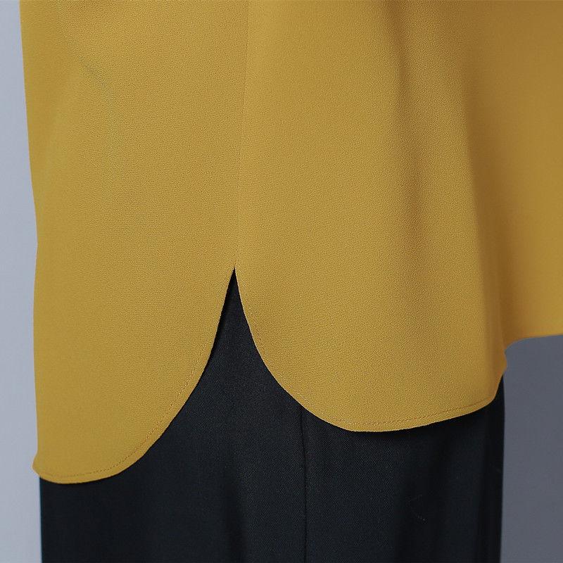 Chiffon Top Women's Mid-sleeve Mother's Summer Dress Fashionable Western Style Loose Plus Size Shirt