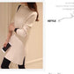 Large Size Half Turtleneck Sweater Loose Knit Bottoming Shirt Mid-length Fashion Casual Dress