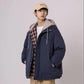 Fake Two Padded Jacket Men's Winter Thick Bread Clothes Loose Large Size Cotton Clothes Men's Trend