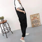 WTEMPO Cute Cat Overalls Girl Student Summer Jumpsuit Woman Jeans Long Romper Pants Pockets Sleeveless Adjusted Overalls Jeans Trousers