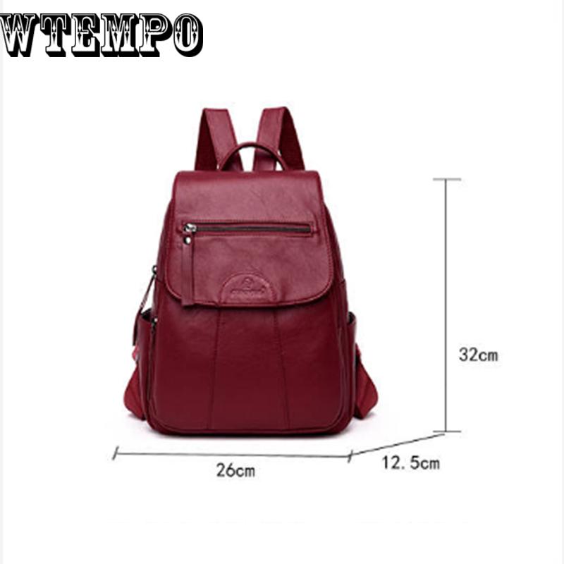 Women Leather Backpacks High Quality Ladies Luxury Designer Large Capacity Casual Daypack