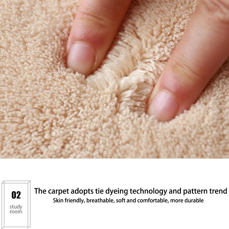 Household Lamb Velvet Padded Bedroom Carpet Living Room Coffee Table Bedside Bay Window Full Carpet
