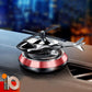 Helicopter Shape Solar Aroma Diffuser Car Decoration Ornaments Aluminum Alloy Solar Rotating Aircraft Car Accessories