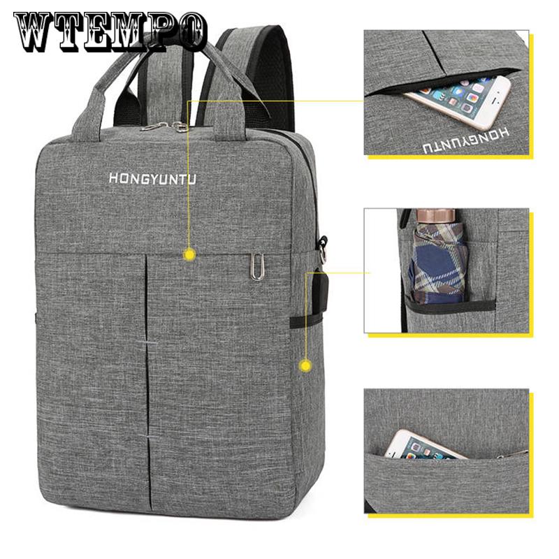 Unisex School Bag High-capacity business Casual Backpack Travel Bag Canvas shoulder Laptop Backpack
