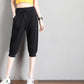 Cropped Trousers Women's Summer Dress Thin Loose and Thin Plus Size 7 Points Sports Shorts Casual Breeches Running Harem Pants