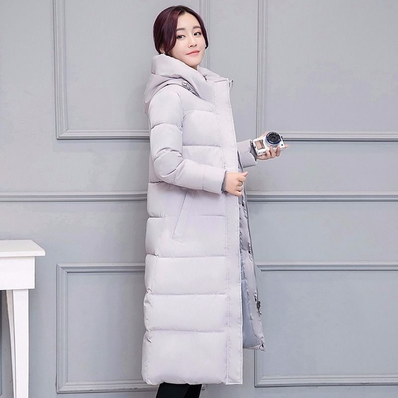 Women's Cotton-padded Winter Jacket Cotton-padded Jacket Mid-length Over The Knee Korean Thick Loose Padded Coat