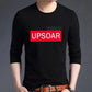 Autumn Men's Long-sleeved T-shirt Bottoming Shirt Slim Trend Printing Top Student T-shirt Round Neck Pullover