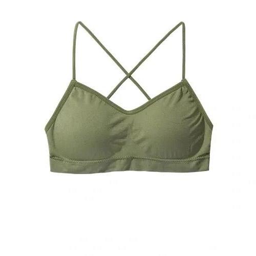 Korean Version Sports Back Wrapped Bra Rag No Steel Ring Sexy Gathering and Bottoming Thickened Bra Suspender Vest Bra Underwear