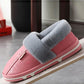 Bag Heel PU Leather Waterproof Winter Cotton Slippers Women's Indoor Household Non-slip Home Warm Cotton Shoes