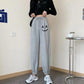 Gray Sweatpants Women's Loose-fitting Trousers Spring and Autumn and Summer Thin Section Was Thin Tide Casual Pants