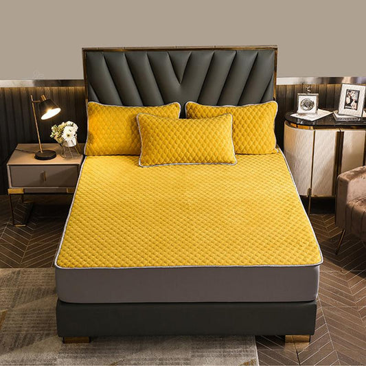 Quilted Quilted Thickened Milk Velvet Pillowcase for Autumn and Winter Warmth for Two People Single Pillowcase